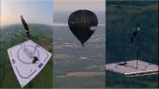 Increíble: hizo acrobacias a 1.500 metros de altura sin paracaídas ni arnés