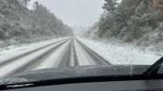 El aire polar ya se siente: nieve en Puán y Sierra de la Ventana