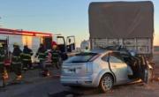 Accidente fatal en la Autovía 19: dos muertos tras el choque de un auto contra un camión