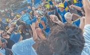 Tercer banderazo de los simpatizantes Xeneizes