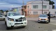 Choque con mujer herida en Alvear y Sarmiento