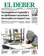 Portadas de los periódicos de Bolivia del miércoles 25 de junio del 2025