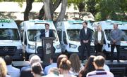 Kicillof va a un municipio radical para entregar patrulleros y obra pública