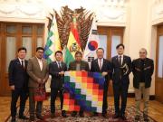 Choquehuanca acuerda creación de la Liga de Amistad Parlamentaria Boliviano-Coreana, tras reunión con delegación