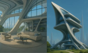 Asombro por las “casas futuristas”: así serán dentro de 200 años, según la Inteligencia artificial