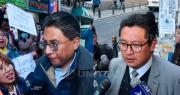 Iván Lima y José Luis Quiroga llegan a la Fiscalía para presentar su declaración como testigos en el caso consorcio