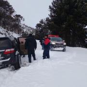 Lo encontraron a tiempo: regresaba de Chile y la nieve lo dejó atrapado en la Ruta 23 de Neuquén