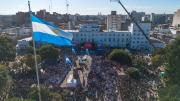 Un total de 4500 estudiantes prometieron fidelidad a la Bandera en Morón
