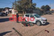 Frías: dos personas hospitalizadas tras un choque entre una moto y un auto