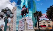 Alcaldía de La Paz denuncia vandalización del monumento al Mariscal Sucre