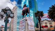 Alcaldía de La Paz denuncia vandalización del monumento al Mariscal Sucre