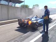 El auto de Carlos Sainz se prendió fuego y demoró la largada del GP de Austria de la Fórmula 1