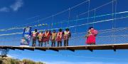 Nuevo puente peatonal de Escoma une comunidades y fortalece la producción agropecuaria