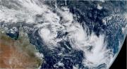 Actividad inusual en el Pacífico Sur: registraron tres ciclones girando al mismo tiempo