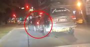 Video: Un auto fue chocado y arrastrado casi un kilómetro por una vagoneta en el primer anillo en Santa Cruz