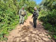 Intentaba cruzar la frontera con una mochila cargada con 18 kilos de cocaína