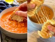 Sopa de tomate con tostado de queso: la combinación calórica perfecta para enfrentar el frío del invierno