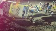 Fatal vuelco de un micro argentino en Chile: cuatro muertos y más de 20 heridos