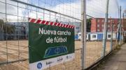 Comenzó la construcción de una cancha de fútbol en el Club Basi
