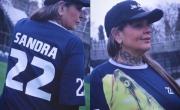 VIDEO.- Sandra Priore, la platense de Gran Hermano, visitó la cancha de Gimnasia con una compañía especial