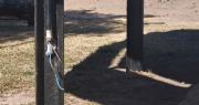 Vandalismo en la plaza Héroes de Malvinas de Sorocayense: rompieron luminarias y tomacorrientes