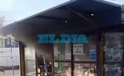 Humo y tensión por el incendio del puesto de diarios de la Estación de Trenes de La Plata