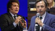 El día en el que Javier Milei insultó a un diputado y salió corriendo por los pasillos de un canal