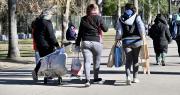 Parque Saavedra: un grupo de manteros prepara una movilización a la Municipalidad