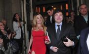 La noche romántica de Fátima Florez y Javier Milei en Las Vegas