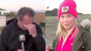 Cronista se descompuso en vivo mientras hacía guardia en la casa de Wanda Nara, quien apareció para asistirlo