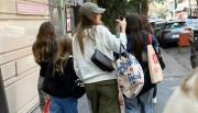 La China Suárez y las hijas de Mauro Icardi pasearon por el Barrio Chino