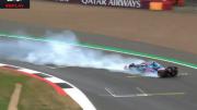 Así fue el choque de Franco Colapinto en la clasificación en Silverstone
