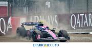 Franco Colapinto se despistó y abandonó la clasificación del GP de Gran Bretaña