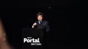 Milei inaugura la iglesia Portal del Cielo con un discurso contra la izquierda