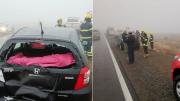 Por la neblina, hubo un choque en cadena cerca de Piedra del Águila