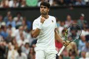 Carlos Alcaraz le ganó a Andrey Rublev y está en cuartos de final de Wimbledon