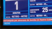Estación Retiro: por una amenaza de bomba, el servicio de trenes está interrumpido