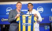 Di María se emocionó hasta las lágrimas en la presentación de Rosario Central