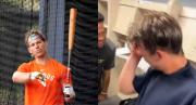 No aguantó las lágrimas: La reacción viral del venezolano Kenedy Corona al enterarse que jugará en las Grandes Ligas con Houston