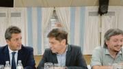 Kicillof, Massa y Máximo Kirchner se reunieron para definir las fórmulas peronistas, a dos días del cierre de alianzas