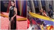 EN VIDEO: María Gabriela de Faría deslumbró en el estreno mundial de Superman: Legacy y sacó su bandera de Venezuela