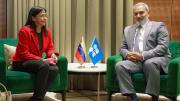 Vicepresidenta Rodríguez arribó a Viena para participar en el 9° Seminario Internacional de la OPEP