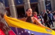 La venezolana María Gabriela de Faría deslumbró en la premier de Superman: Legacy