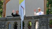 El papa León XIV celebró la primera misa verde en Castel Gandolfo y recibió a Zelenski