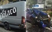 La camioneta de El Polaco involucrada en un fuerte choque