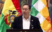 El presidente Arce informa a la prensa sobre el Mercosur, los Brics y temas de gestión