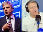 Alejandro Fantino reveló una charla privada con Luis Caputo, lo editaron en redes y se armó polémica