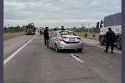 Docente protagonizó un vuelco con el auto y su marido resultó fracturado