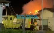 VIDEO. Incendio y tensión frente a la Delegación de Gorina 