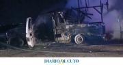 El fuego destruyó todo en su F100